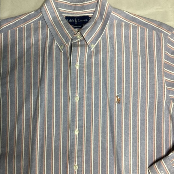 Ralph Lauren Men's Multicolor Striped Button Down Shirt - Picture 4 of 9